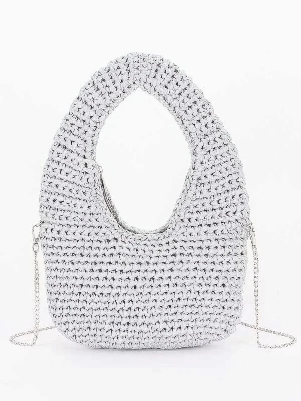 Crochet Woven Hobo Bag